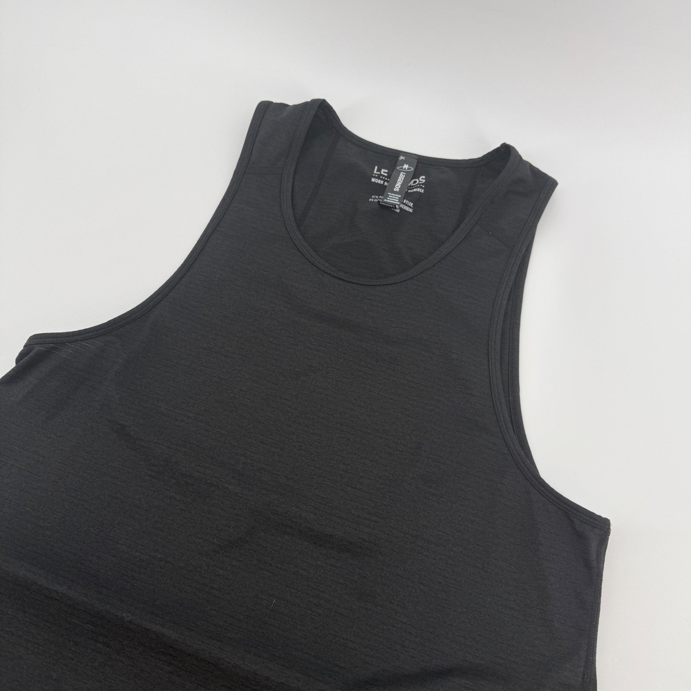 Legends Mens Black Performance Training Tank Top Size Medium Antimicrobial Gym